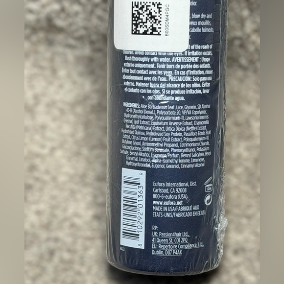 NEW SEALED Eufora Style Sculpture Light Styling Glaze 10.1 oz Frizz Control - Picture 4 of 12